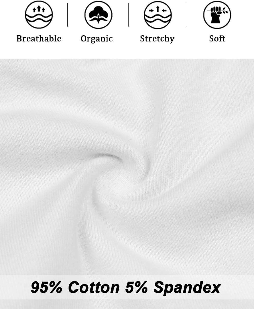 image:imageMolasus Womens Cotton Underwear High Waisted Full Coverage Ladies Panties Regular amp Plus SizeWhite5pack