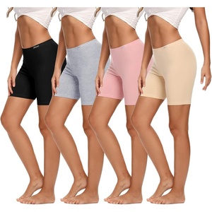 image:imageMolasus Womens Cotton Boxer Shorts Underwear Anti Chafing Bike ShortsRegular amp Plus SizeBlackBeigePeach RedGrey