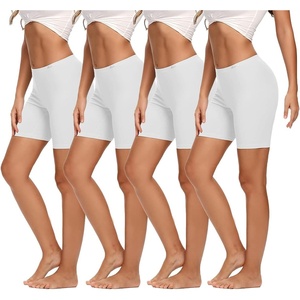 image:imageMolasus Womens Cotton Boxer Shorts Underwear Anti Chafing Bike ShortsRegular amp Plus SizeWhite