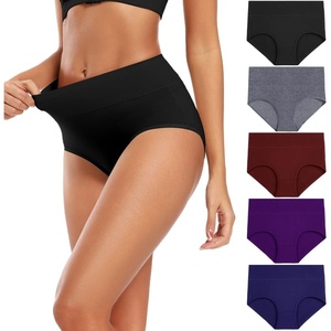 image:imageMolasus Womens Cotton Underwear High Waisted Full Coverage Ladies Panties Regular amp Plus SizeMulticolor5packa1