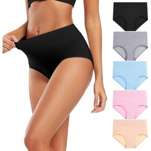 image:imageMolasus Womens Cotton Underwear High Waisted Full Coverage Ladies Panties Regular amp Plus SizeMulticolor5packa2